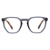 kass {transparent grey w/ brown temples} blue light {readers} eyeglasses