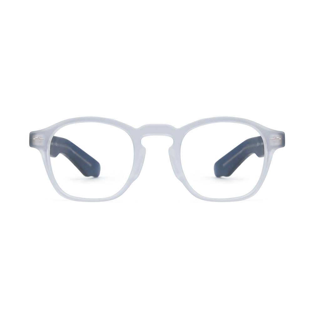 myles {clear/navy blue} blue light {readers} eyeglasses
