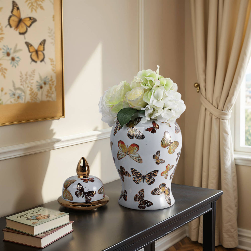 butterfly temple {medium} jar/vase