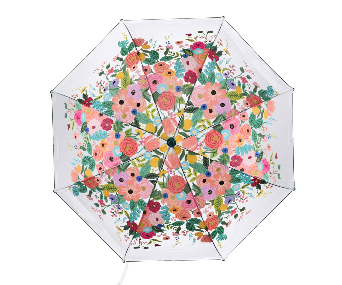 garden party clear umbrella