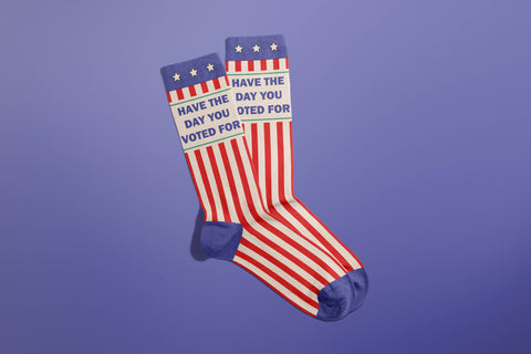 have the day you voted for crew socks