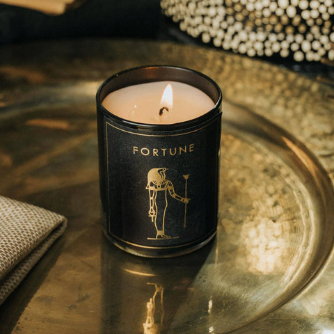 fortune votive candle