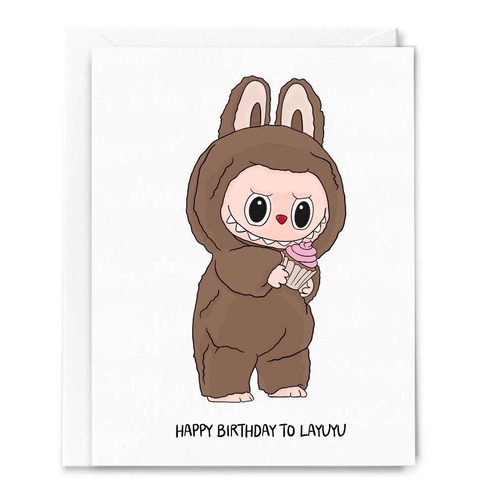 happy birthday to layuyu card
