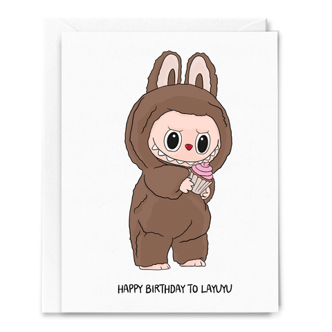 happy birthday to layuyu card