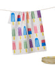 poppy popsicles tea towel