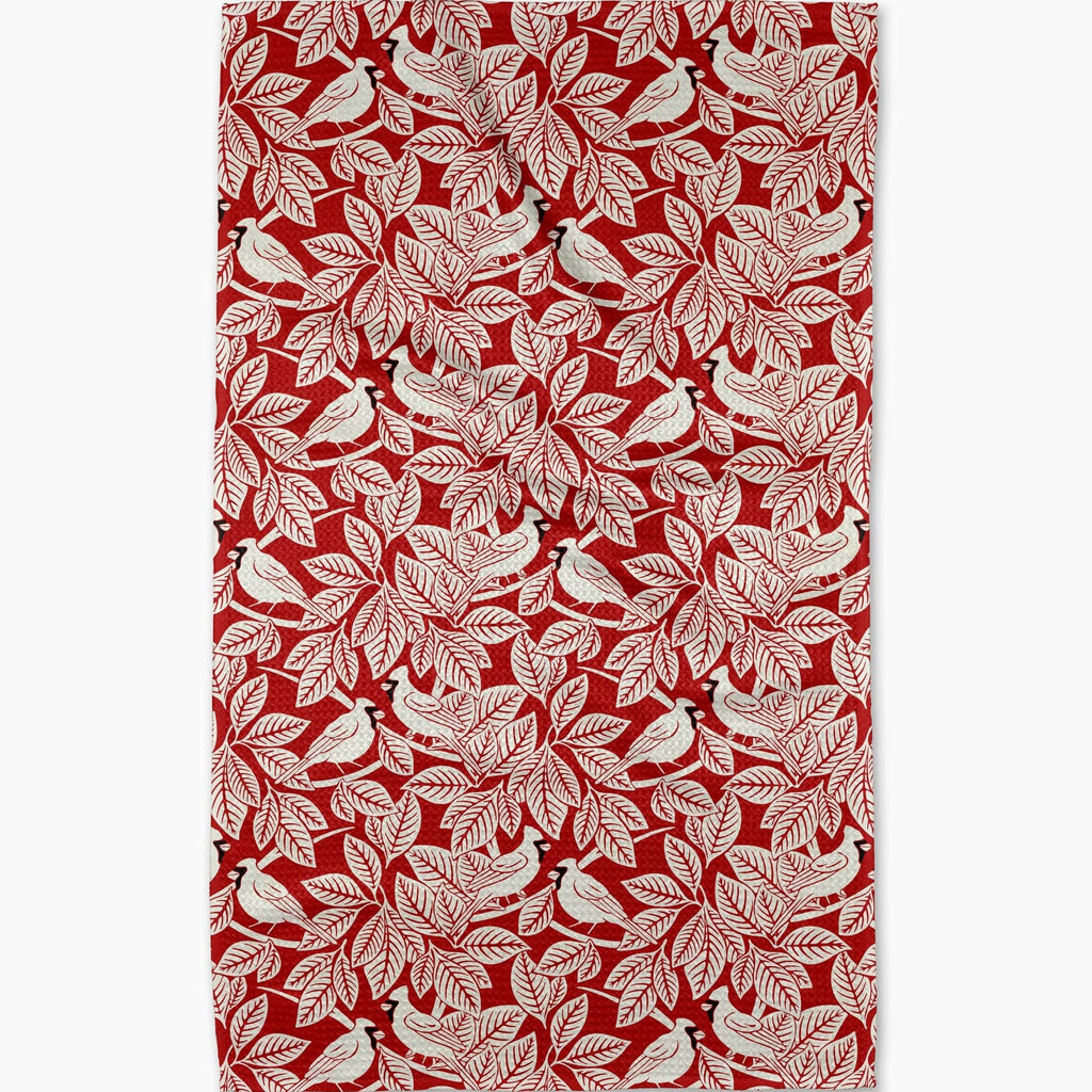 cardinal canopy tea towel