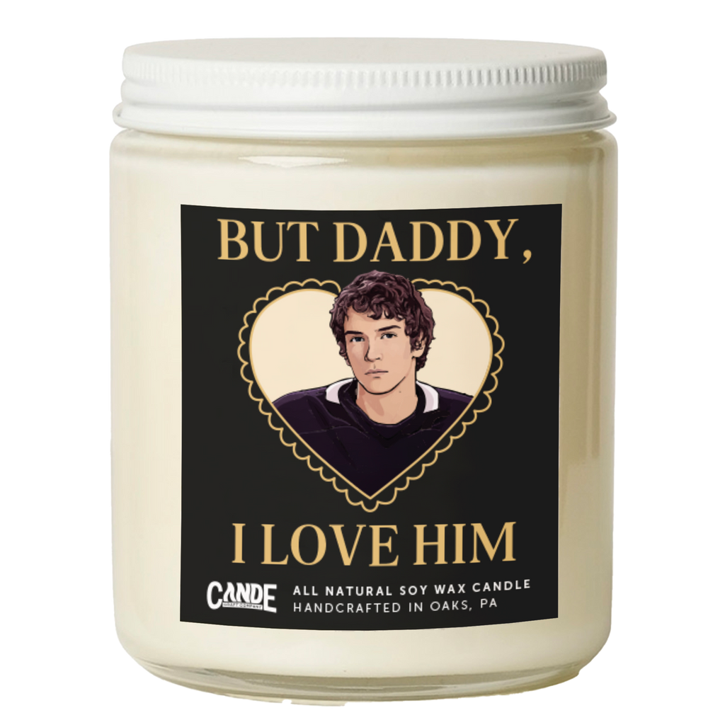 but daddy, i love him large candle