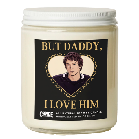 but daddy, i love him large candle