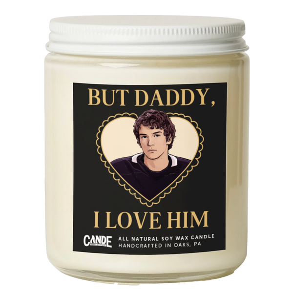 but daddy, i love him large candle