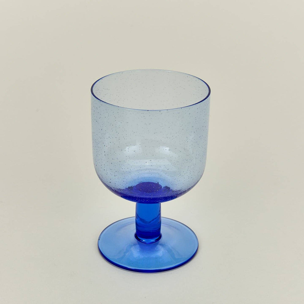 seeded stemmed glassware {blue} set of 4