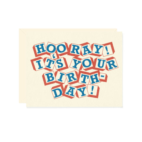 hooray! it's your birthday! card