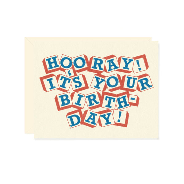 hooray! it's your birthday! card