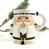 white nutcracker coffee mug
