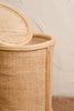 rattan cane basket with lid