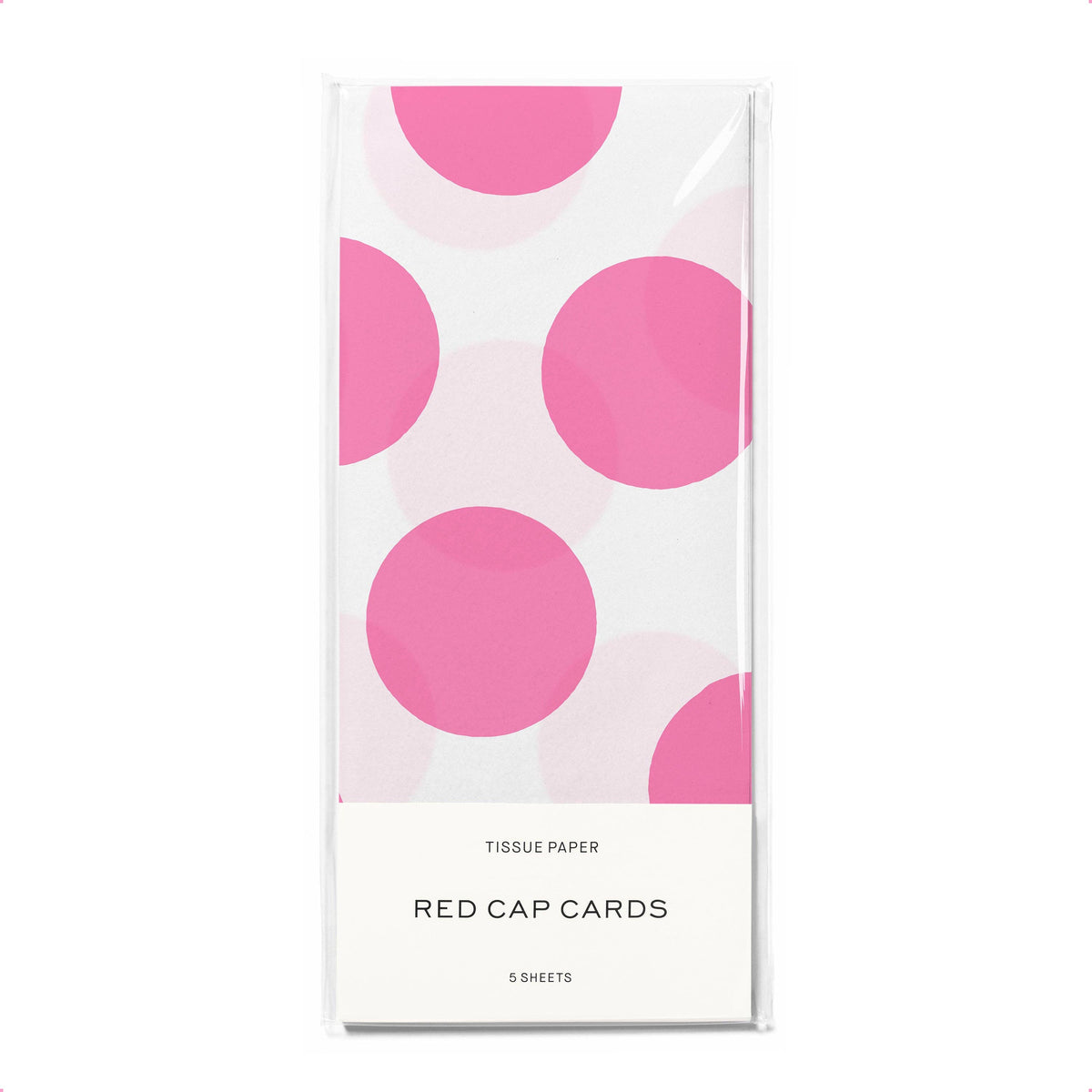 pink polka dots tissue paper