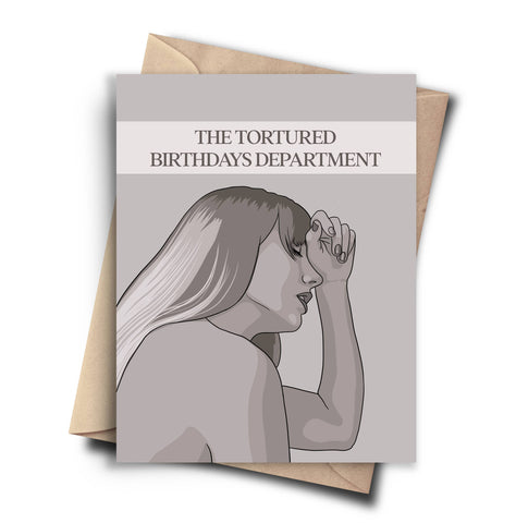 the tortured birthdays department card