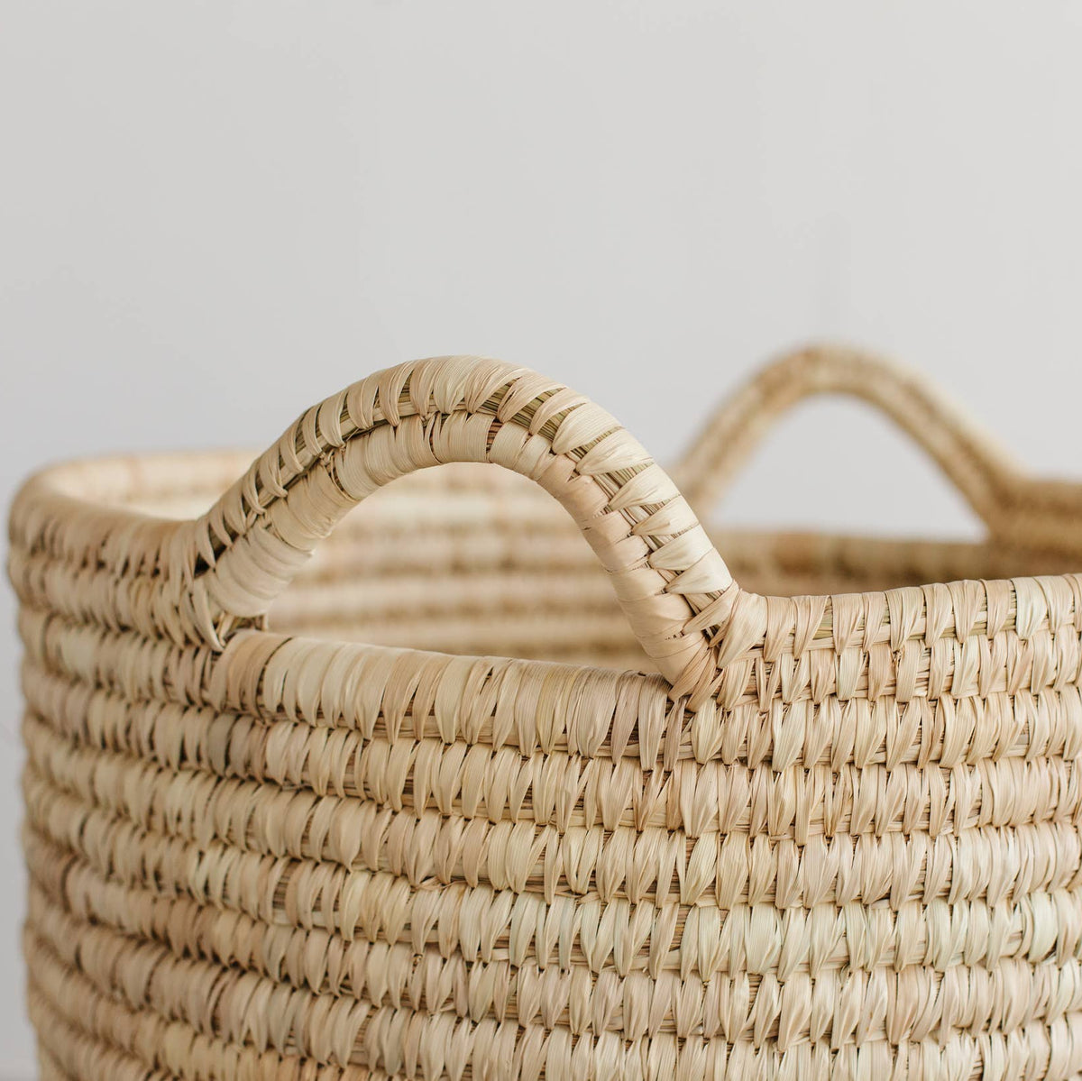 round large laundry basket
