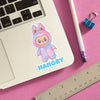 labubu hangry sticker