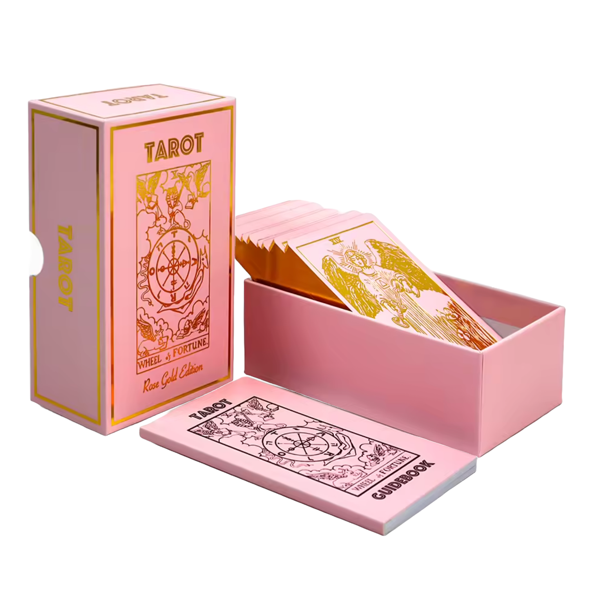 rose/gold foil classic tarot deck & guidebook