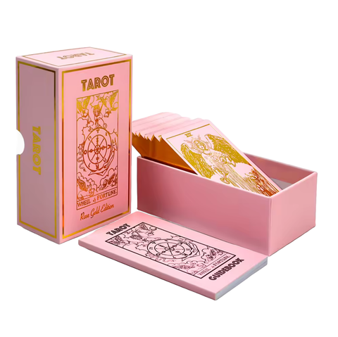 rose/gold foil classic tarot deck & guidebook