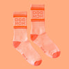 dog mom ribbed crew socks