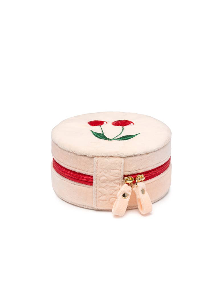 cherry  velvet travel case