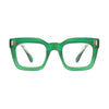 rumi {green & brown stripes} progressive blue light {readers} eyeglasses