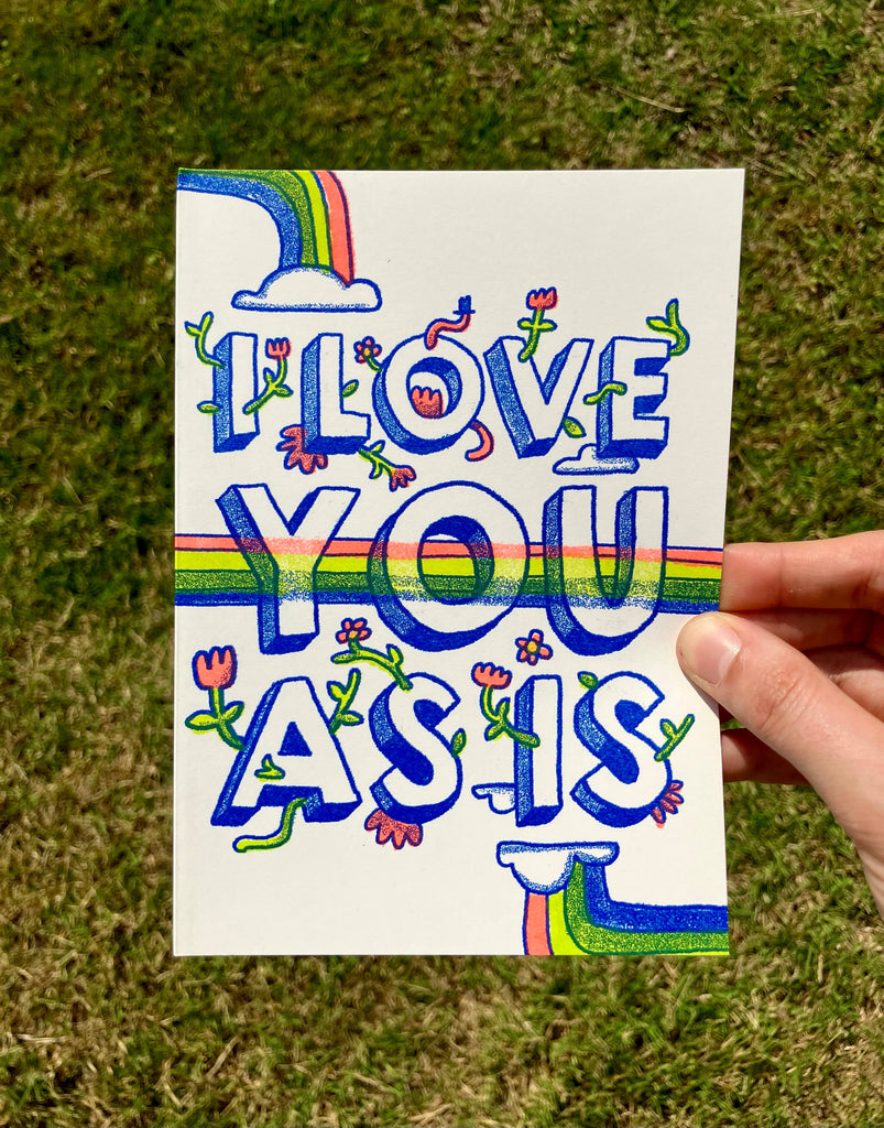 i love you as is card