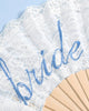 lace bride to be folding fan