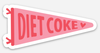 diet coke {banner} sticker