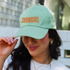 showgirl hat {mint green}