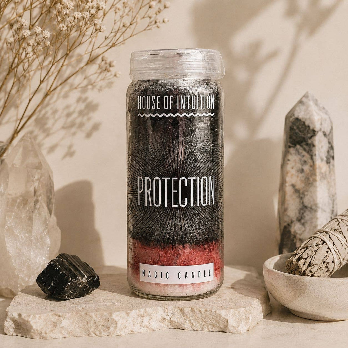 protection magic candle