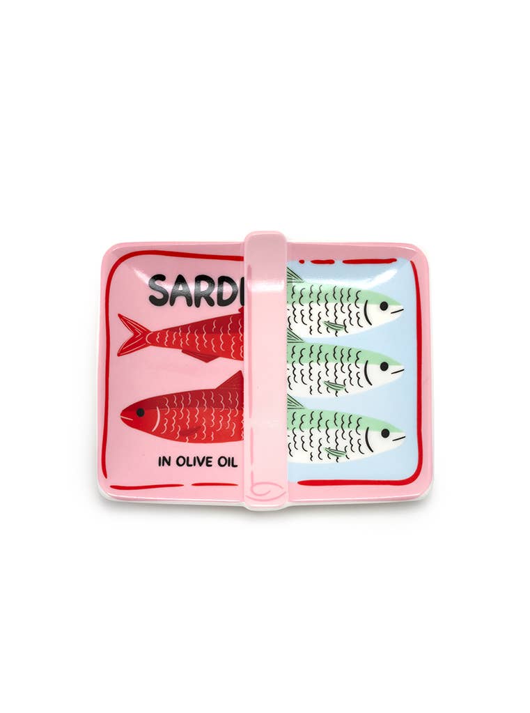 canned sardines ceramic tray