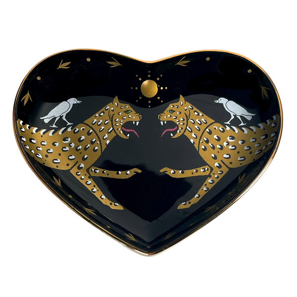 leopard trinket dish