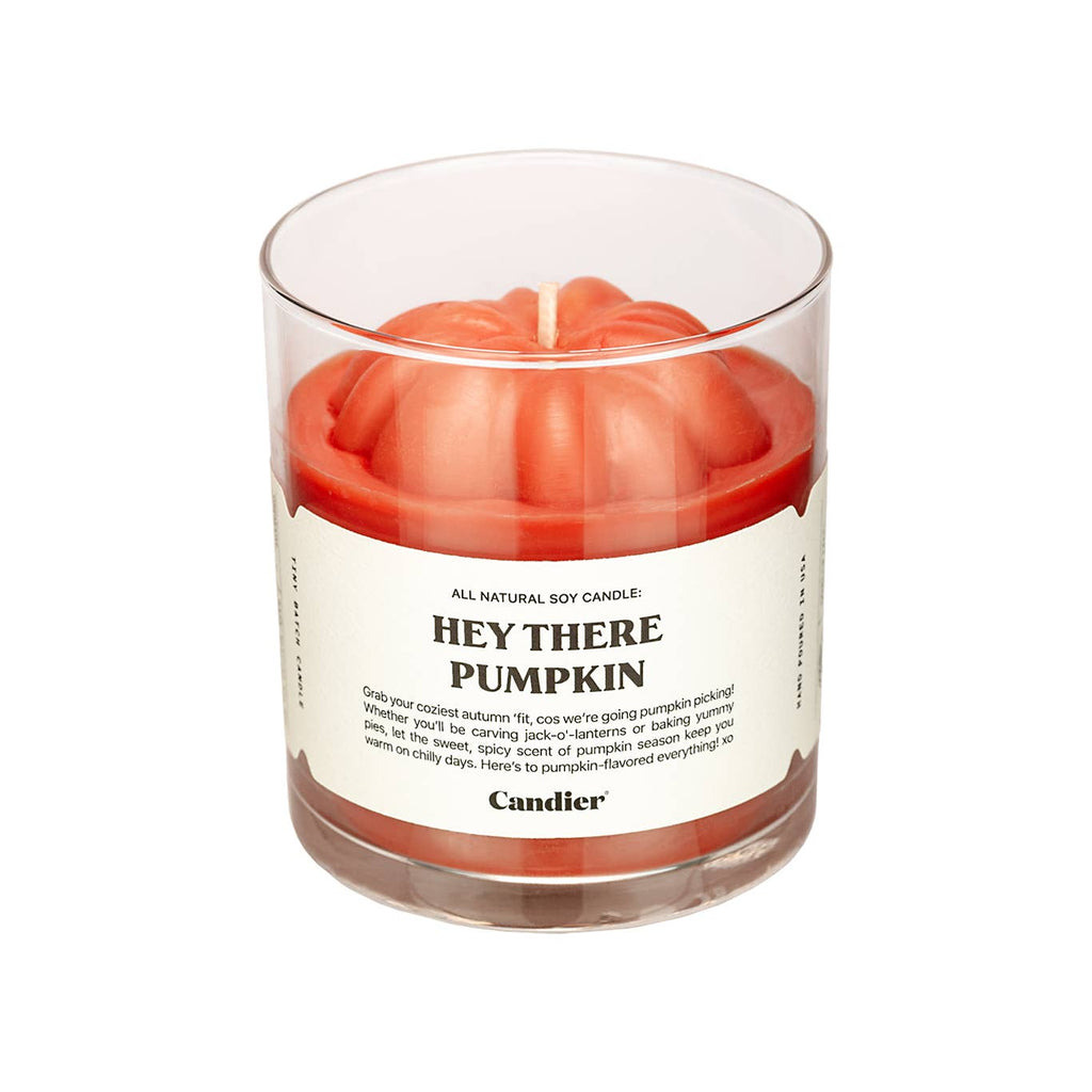 hey there pumpkin candle