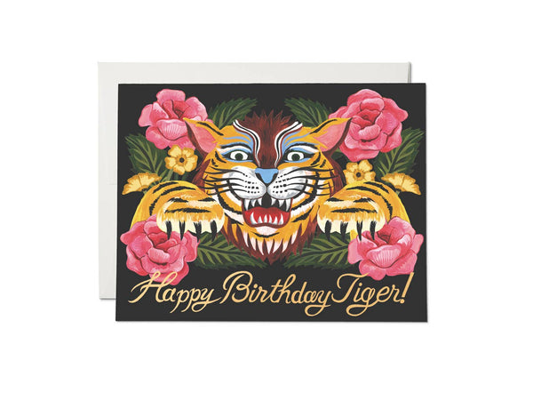 happy birthday tiger card