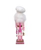 pink gingerbread baker nutcracker
