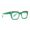 rumi {green & brown stripes} progressive blue light {readers} eyeglasses