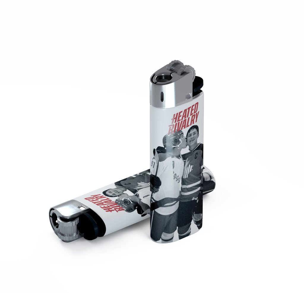 heated rivalry black & white lighter