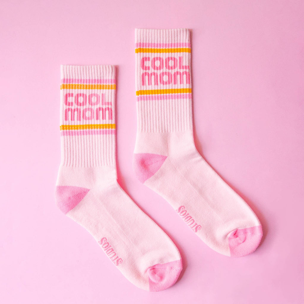 cool mom ribbed crew sock