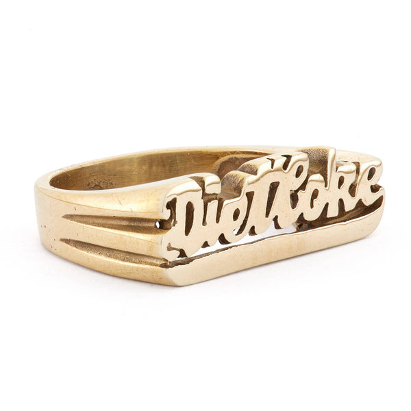 diet coke ring {brass}