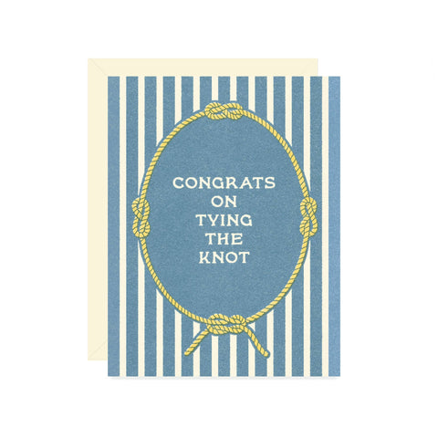 congrats on tying the knot card
