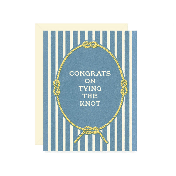 congrats on tying the knot card