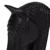 white/black metal horse head bookends