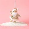 retro dancing santa ornament