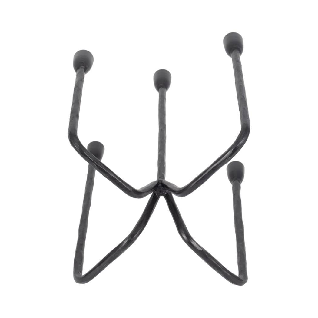 metal {black} 5-taper candle holder