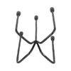 metal {black} 5-taper candle holder