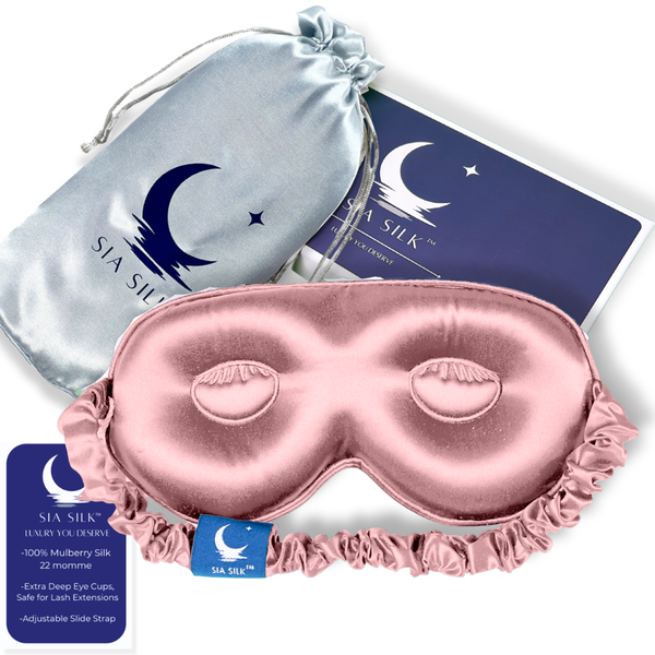 silk sleep mask {pink}