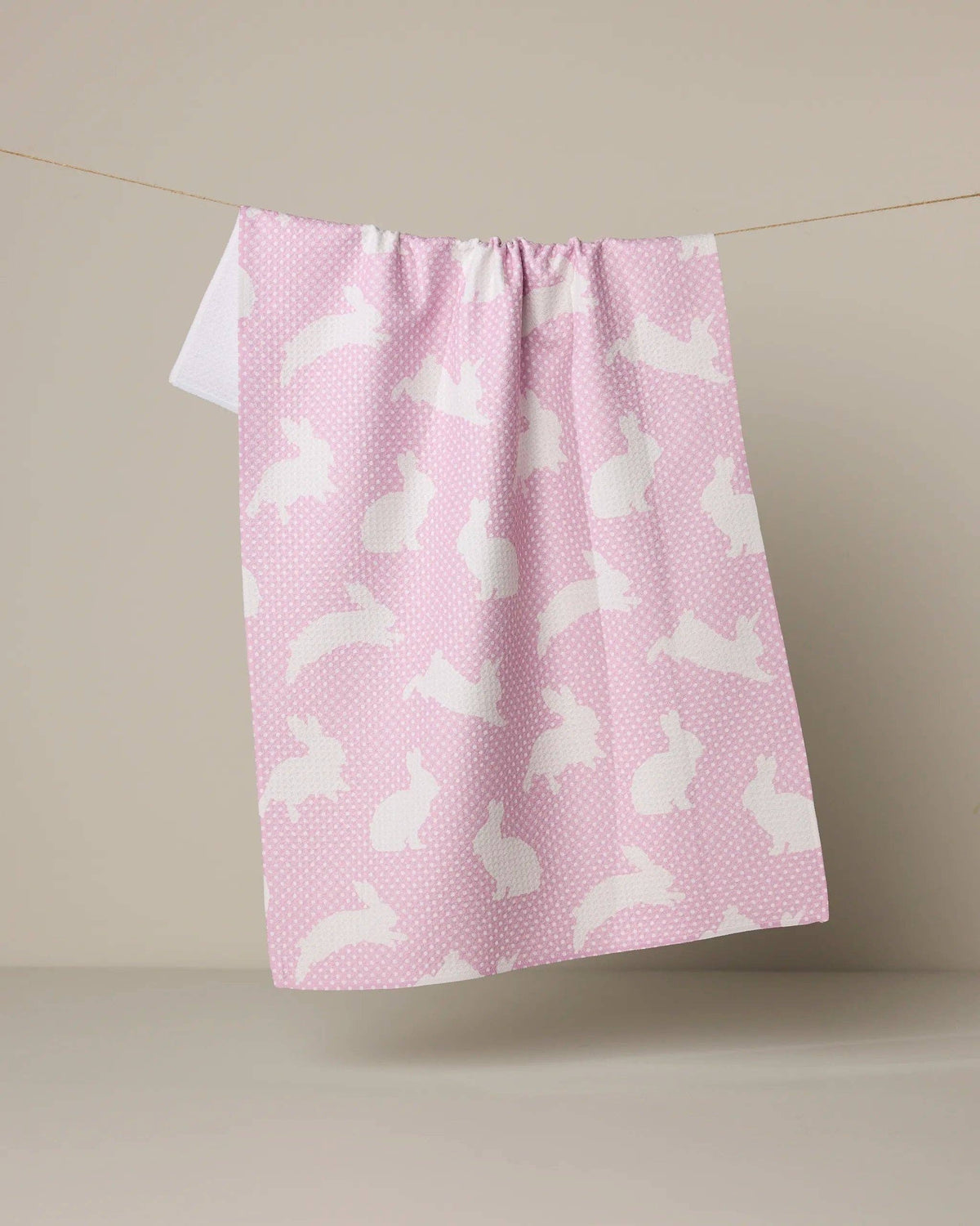 bunny tea towel