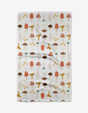 mushroom tea towel